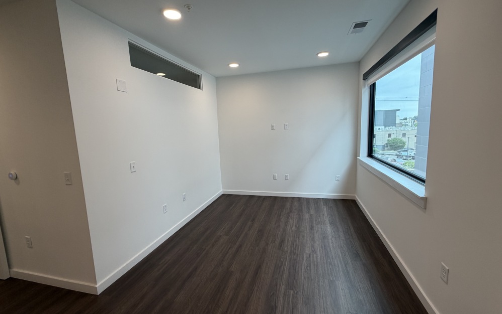 one bedroom living room with natural light in downtown Richmond VA