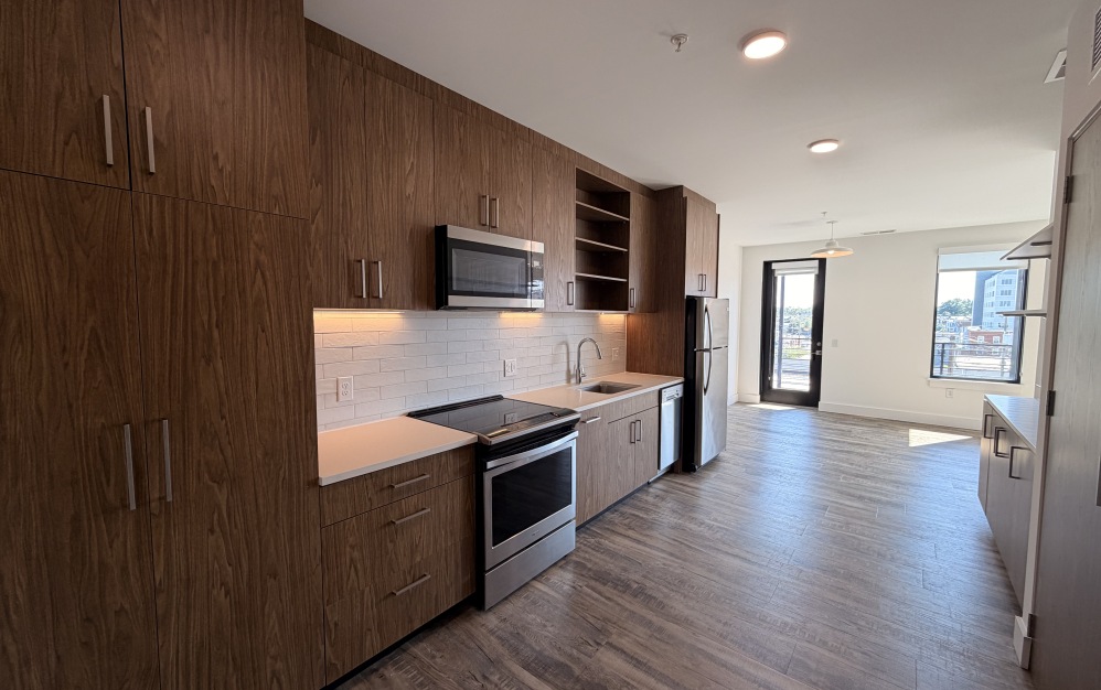 one bedroom kitchen with stainless steel appliances in Richmond VA