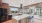 spacious clubhouse kitchen with bar chairs